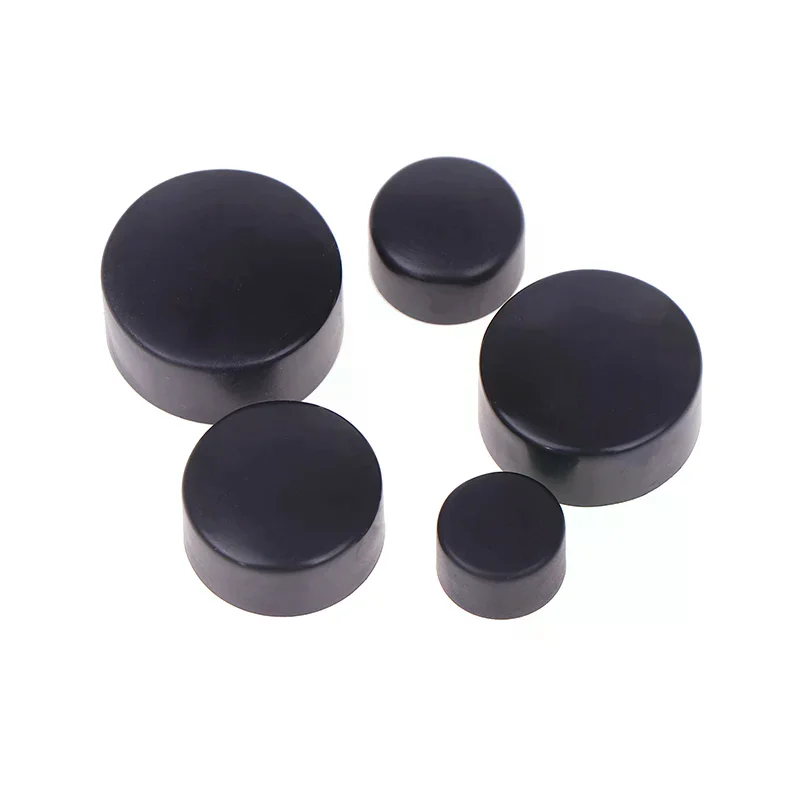 20pcs Hexagonal Nut Flat Head Plastic Protective Cap External Hexagonal Screw Low Head Decorative Cap Dust-Proof Cover