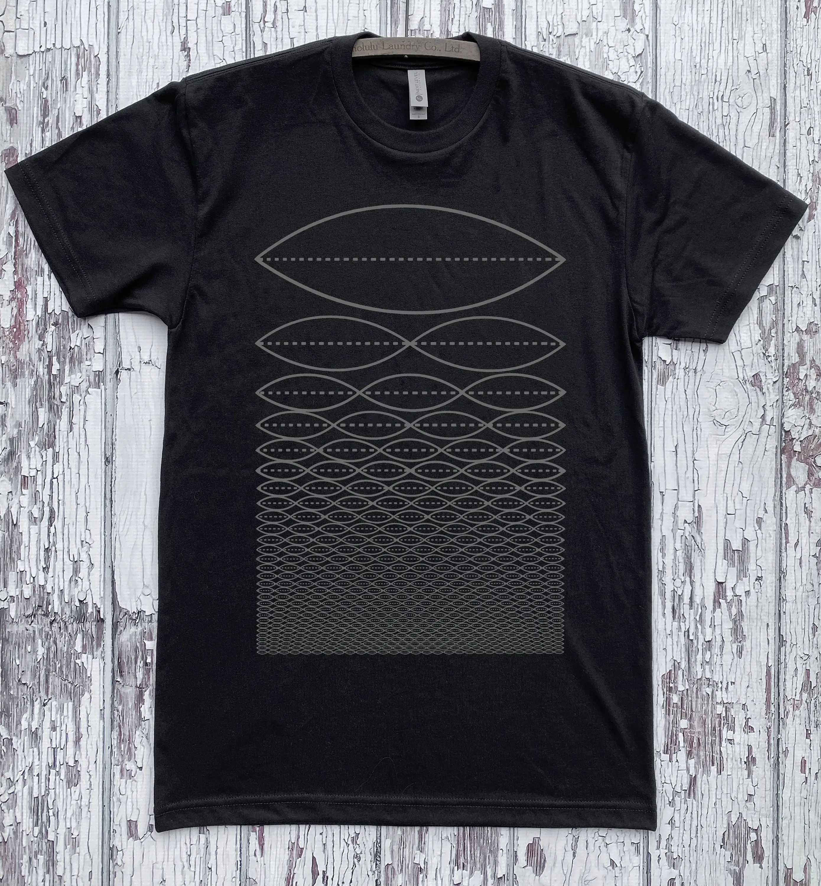 TONEWAVE Music T Shirt Geometric Overtone Frequency Musician Sacred Geometry