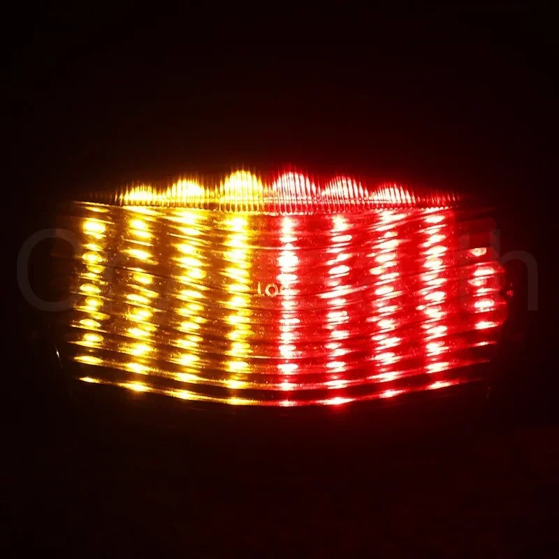 For Kawasaki Ninja 650R EX650 ER6N ER6F 2006 2007 2008 Smoke Motorcycle Rear Tail Light Brake Turn Signal LED Light Lamp