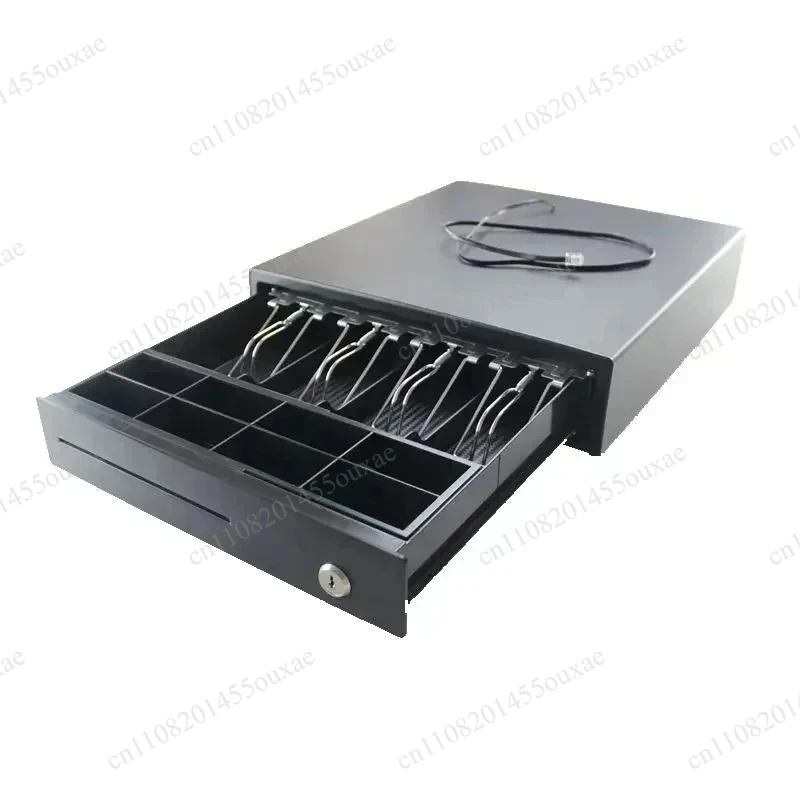3-Tier 8 Compartment Cash Box 335×378×80mm 12V Driven Independent Cash Drawer For Retail Supermarket Cash Register