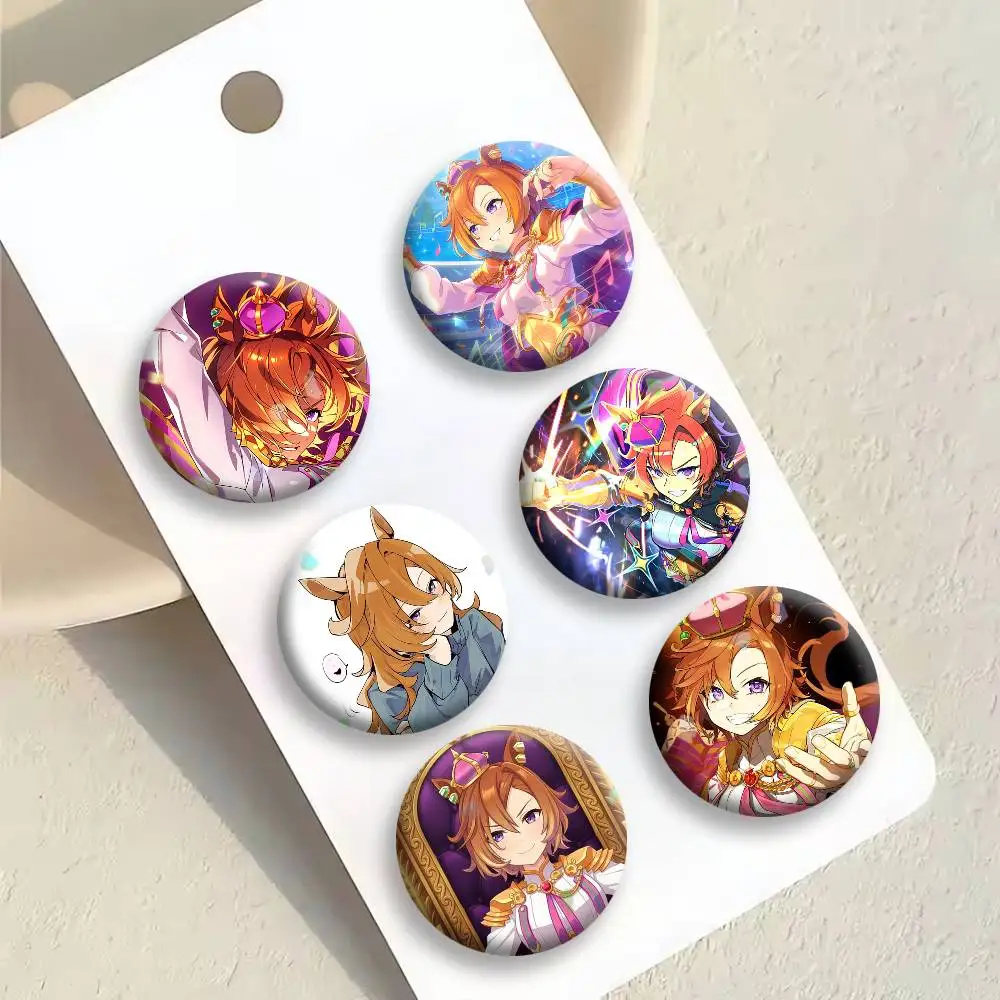 U-Umamusume P-Pretty D-Derby T.M. Opera O Badges Creative Tinplate Button PinsBrooch Badge Clothes Backpack