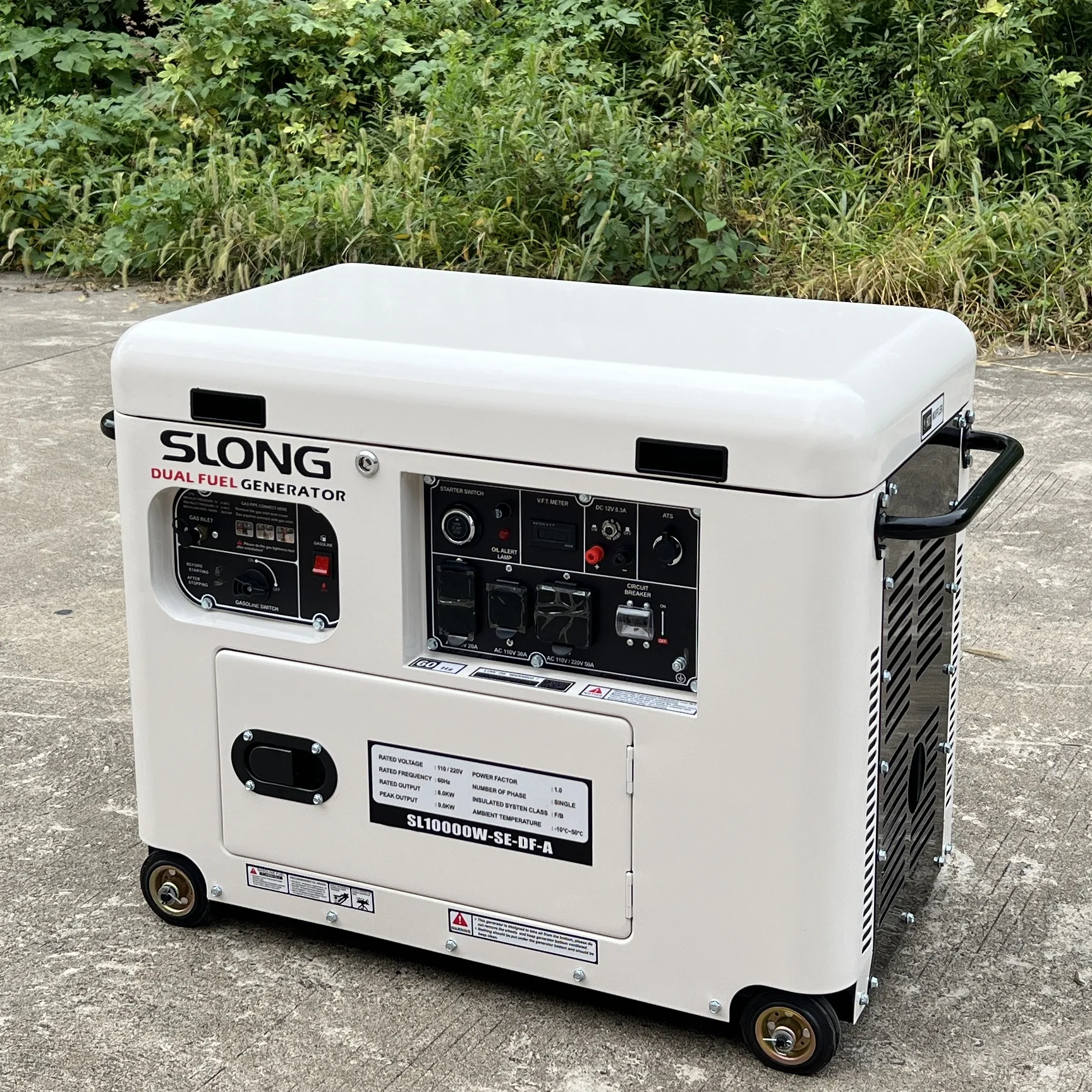 

【Hot】10kw 12kva Silent Petrol Generator with Canopy LPG LNG Natural -oline Dual Fuel Generator for Home