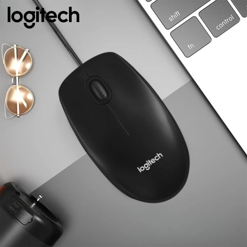 

Проводная мышь Logitech M100R, с оптическим отслеживанием 1000 точек на дюйм и обращенной трехлетней гарантией, для офиса и домашнего использования.
