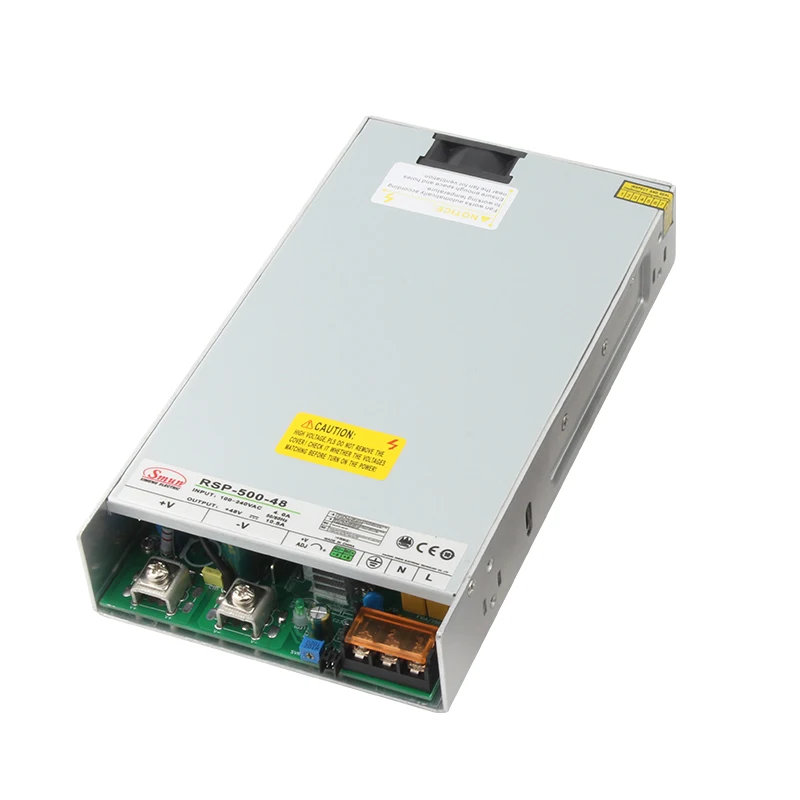 SMUN RSP-500 500W 100-240VAC Input 12V/15V/24V/27V/48VDC Output Switching Power Supply With PFC Function