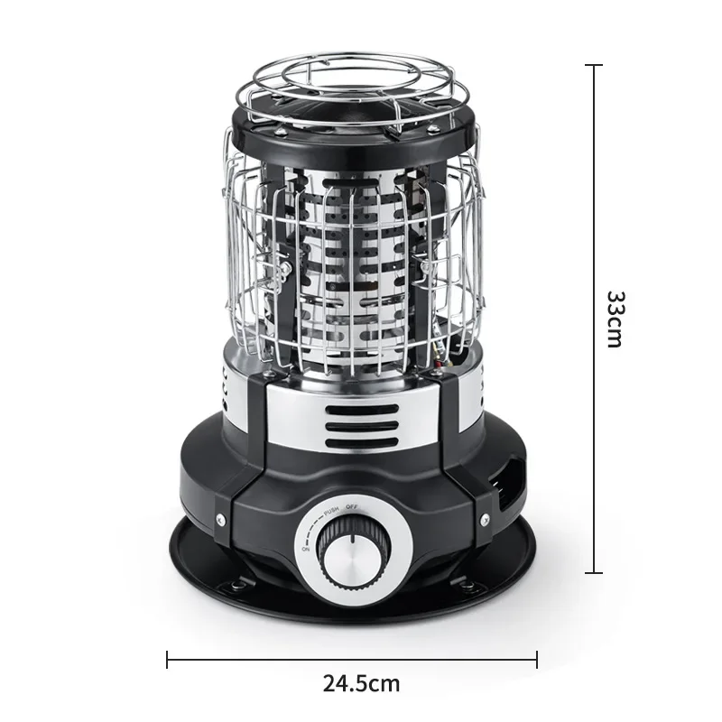 سخان غاز خارجي حفرة نار مع لهب قابل للتعديل لصيد الأسماك على الجليد والتخييم وتخمير الشاي حول النار موقد تسخين صغير للفناء #6