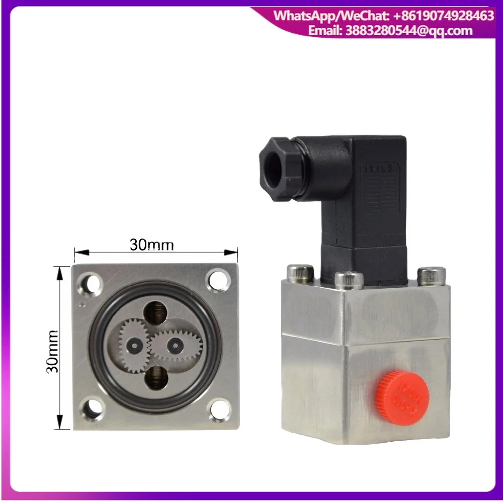 Positive Displacement Paint Flow Meter Automotive Paint Flow Meter Micro Oval Gear Flow Meter