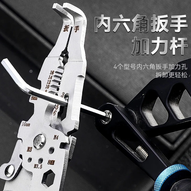 Tool wire stripping pliers industrial grade 7-inch 25 in one multi-functional wire stripping pliers capable of cutting wires