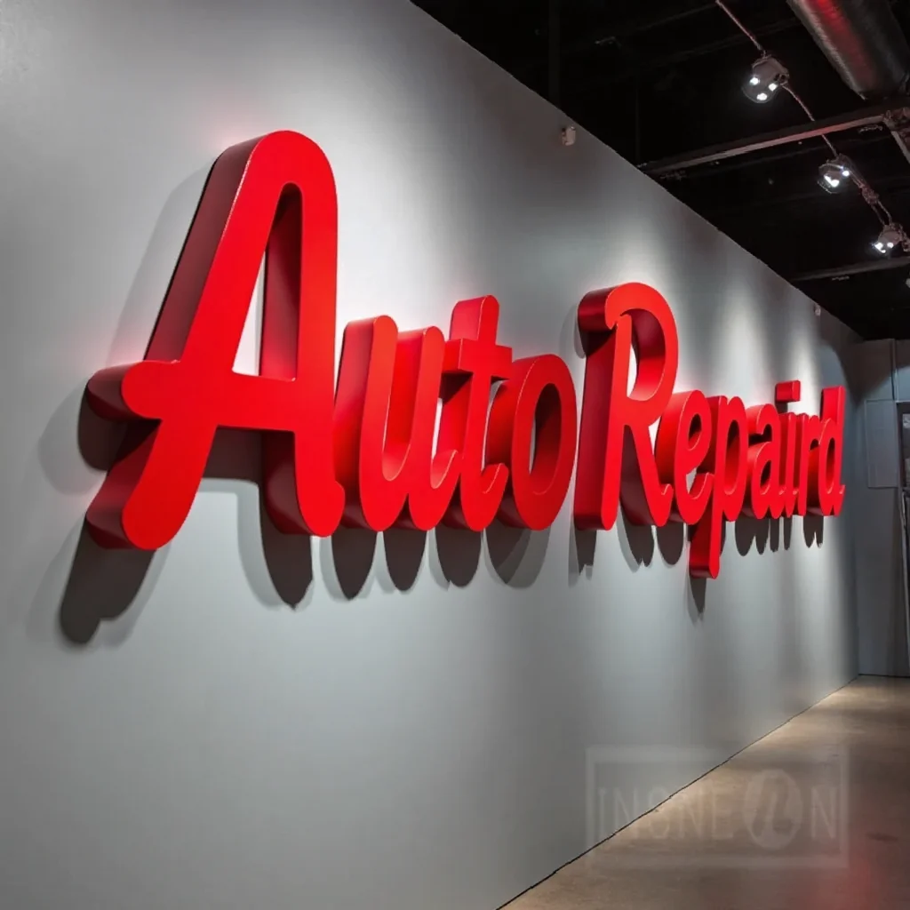 Custom Led Light Sign Letters Signage Business Wall Shop Behind Acrylic English Decorative Signboard Letter Luminous Neon Logo