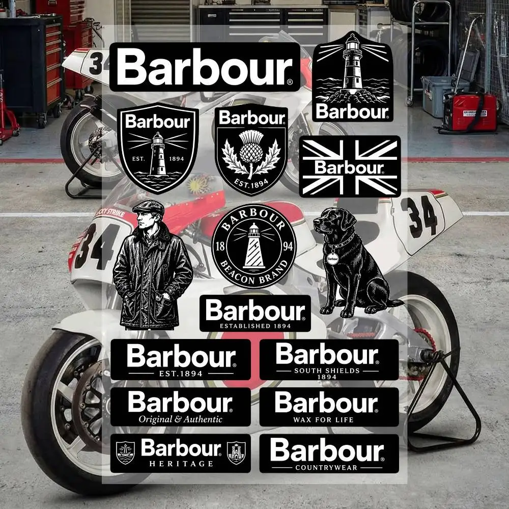 B-A-R-B-O-uR- Aesthetic Graffiti Stickers Waterproof PVC Decals for Car Motorcycle Skateboard Helmet Notebook