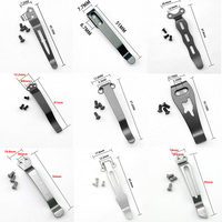 Multi Design Back Clip for DIY Folding Pocket Knife Accessories DIY Back Clip Custom Folding Knife Tool Back Clip Holder-1piece