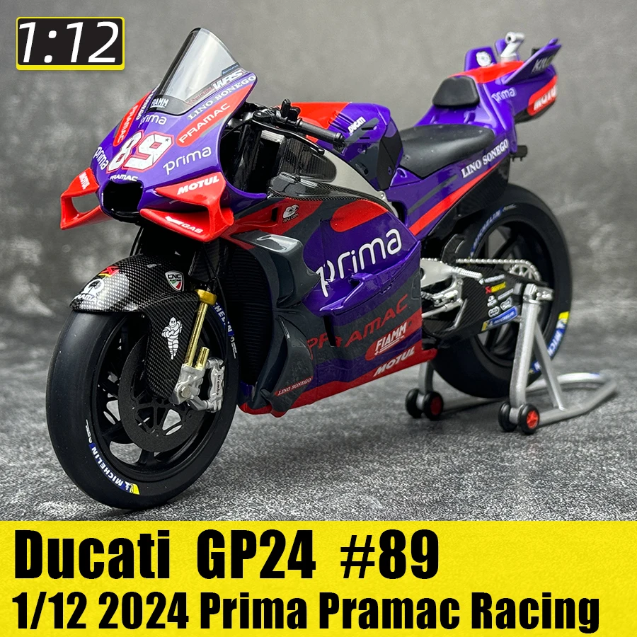 KILO works 1/12 2024 Prima Pramac Racing.Ducati GP23 GP24 #93 #21 #73 #89  Motorcycle model metal holiday gift collection