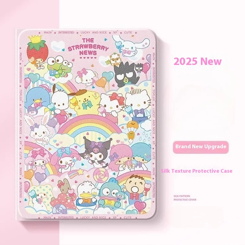 

Sanrio Hello Kitty Kuromi For Lenovo Xiaoxin Pad Case 2025 PAD Pro 11 12.7in Tablet Cover PAD Plus Protective Case With Pen Slot