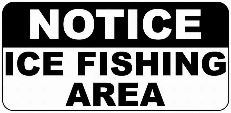 Safety Sign 8x12 Danger Sign Notice Ice Fishing Area Warning Caution Tin Signs Metal Outdoor Street Road Decor sign
