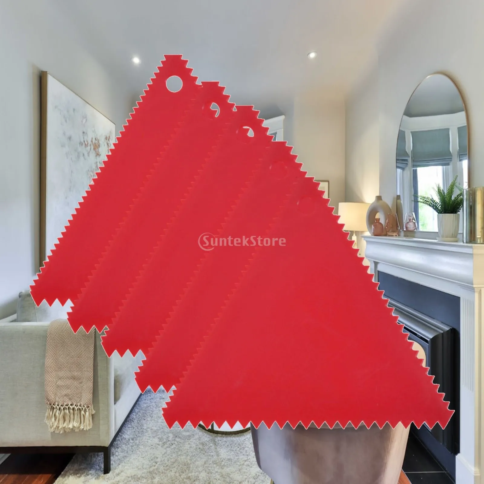 5pcs Glue Extension, Glue Spreader with Notches, Flexible Versatile Paint Spreader, Notch Sheets