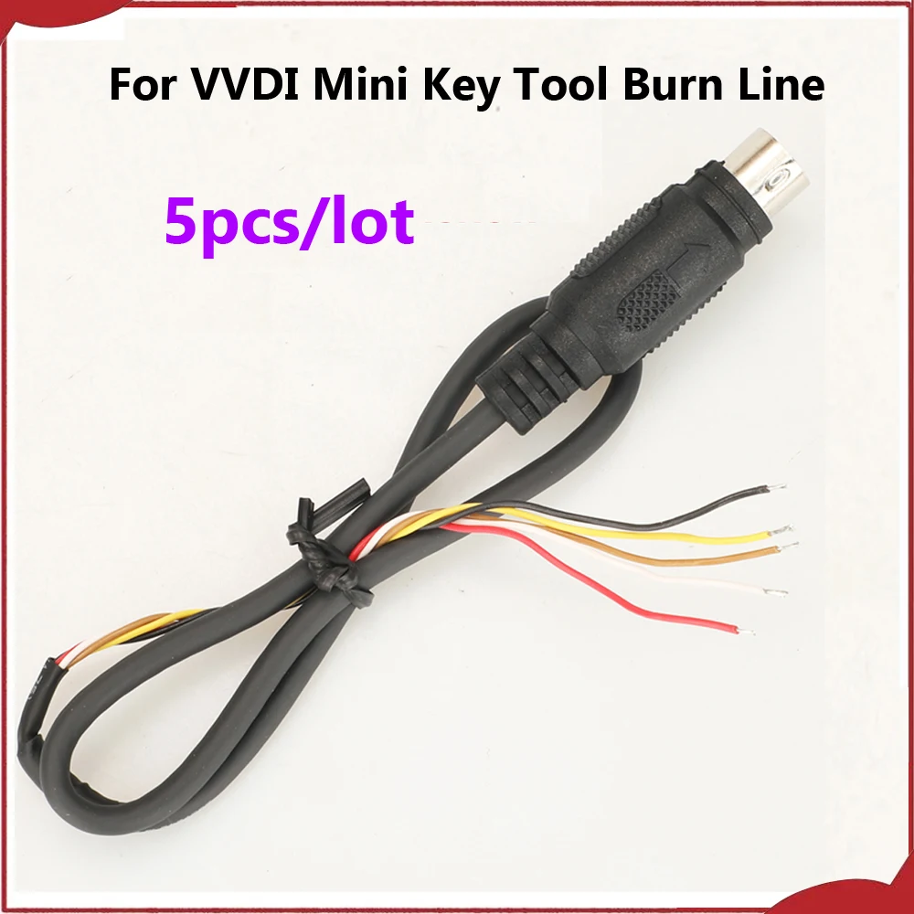 Jingyuqin New 5pcs For VVDI Mini Key Tool Burn Line Keys Edit Tools Accessories Xhorse Renew MAX Unlock Cable