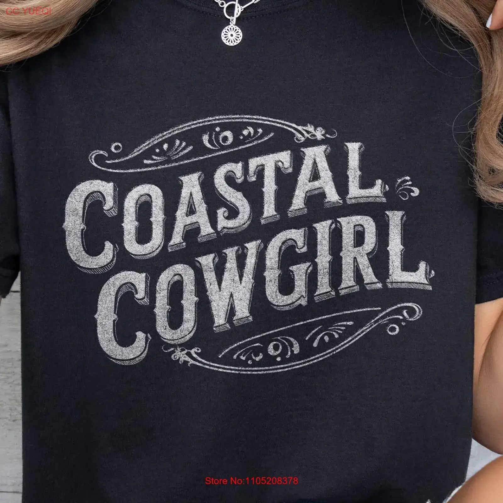 Coastal Cowgirl T Shirt Western Beach Rodeo Style vintage Washed Casual designer clothes Versatile Comfortable Stretched