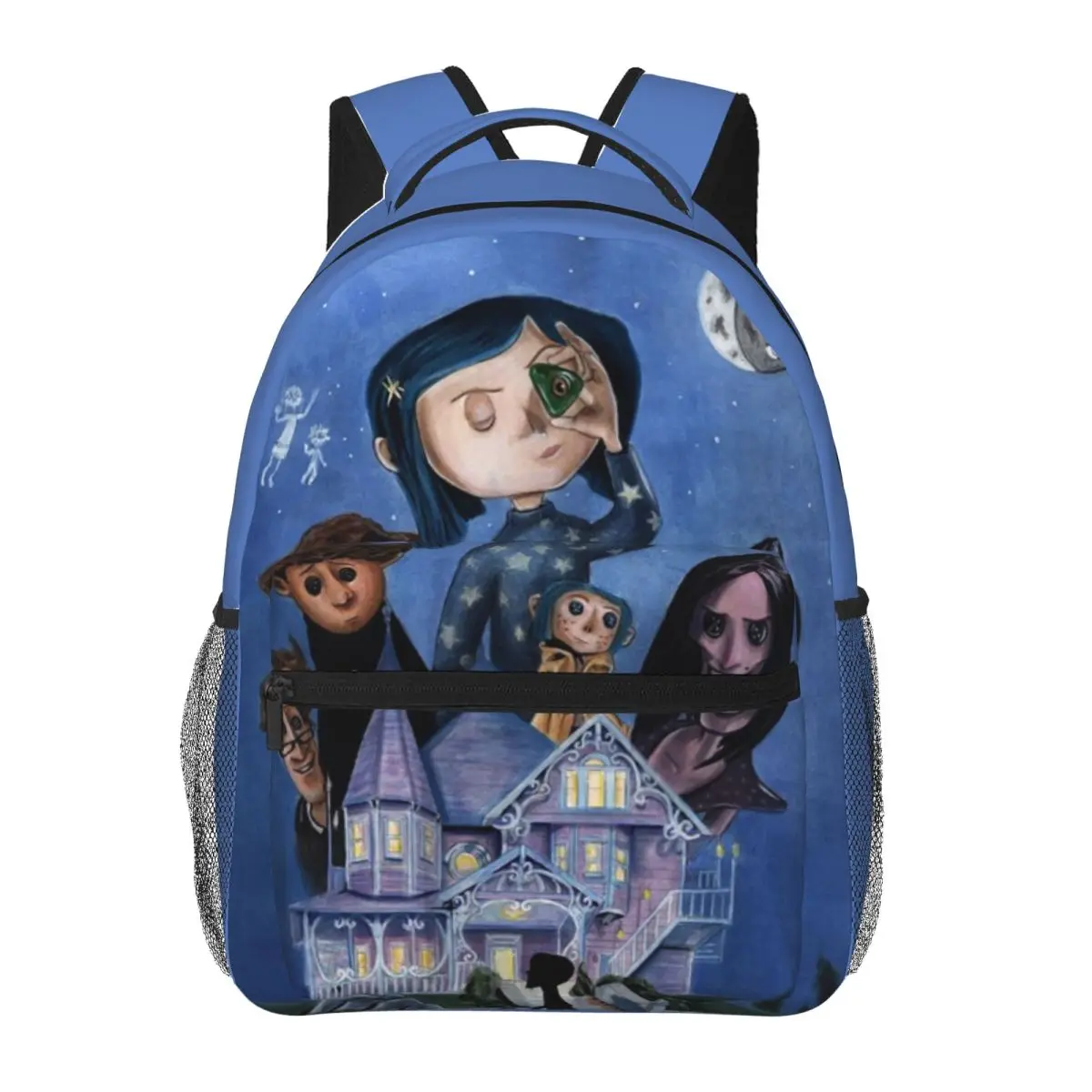 

Anime Movie C-CoralineS Backpacks Boys Girls Bookbag Casual Children School Bags Laptop Rucksack Shoulder Bag Large Capacity