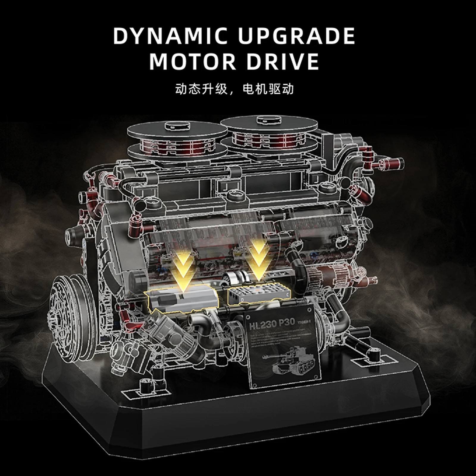 ตัวต่อรถถังไทเกอร์ 1236 ชิ้น แบบจำลองเครื่องยนต์ ชุดประกอบ DIY ของเล่นตัวต่อเทคนิคกลไก สำหรับเด็กผู้ชายและผู้ใหญ่ ของขวัญสร้างสรรค์