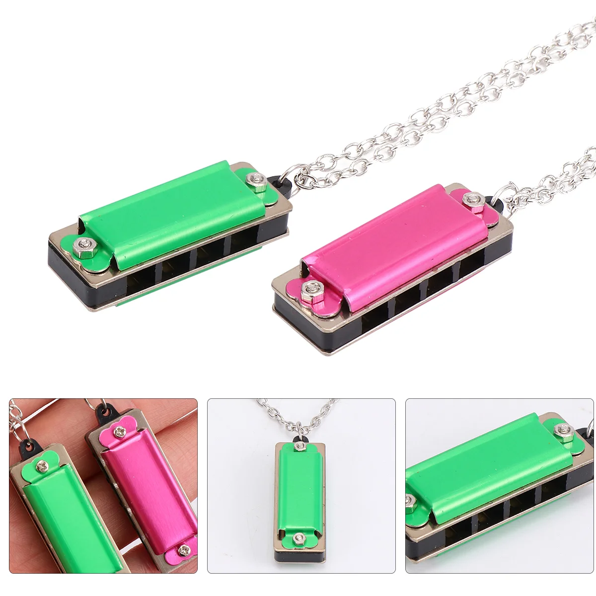 2Pcs 4 Hole Harmonica Kids Educational Toy Well Made Quality 8 Tone Double Row Beginner Students Children Gift Promote Musical