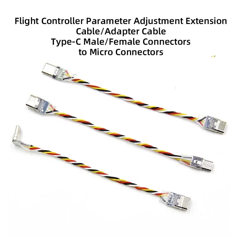 F405 F722 FPV Receiver Extended Cable Micro USB to Type-C Adapter Cable