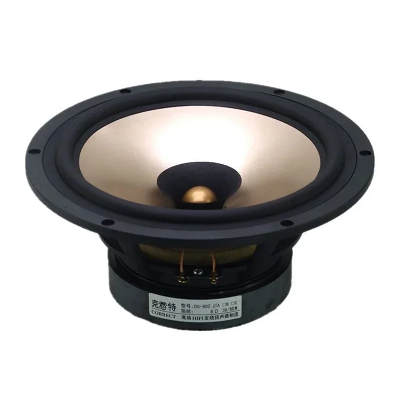 1 Pezzi Corretti DG-801/DG-802 8 '' Driver dell'altoparlante a frequenza piena Magneti di ferrite Cono di carta mista Sospensione in pelle 4/8ohm 25W