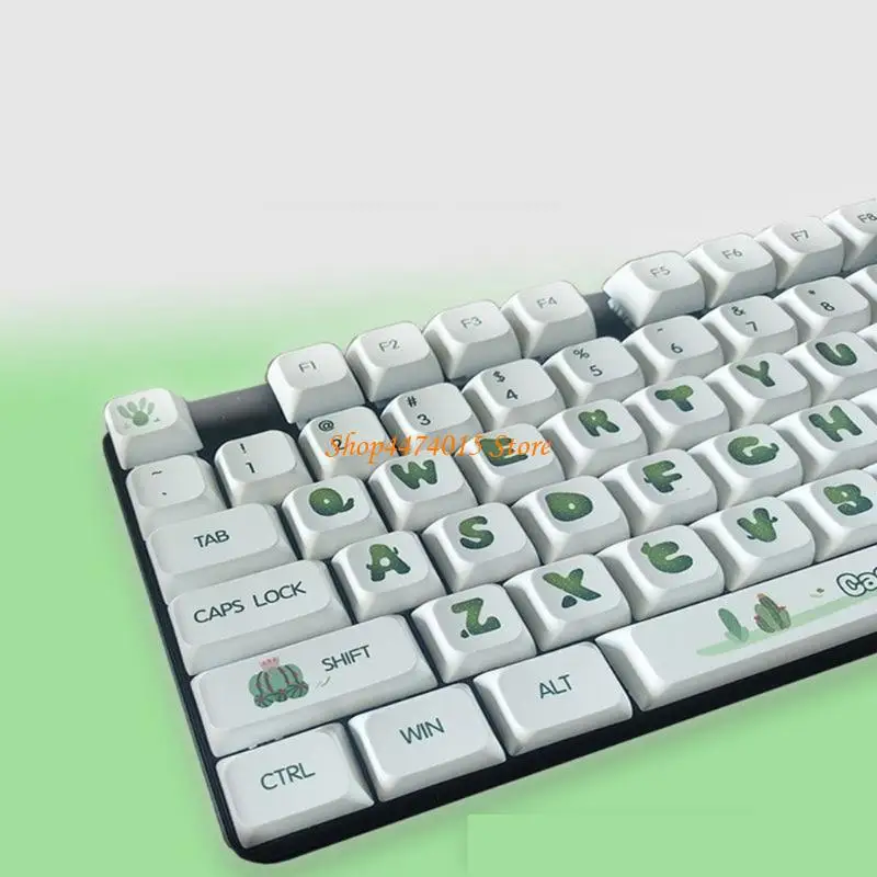 K1AA Cartoon Theme Cactus Keycap xda Профиль для 61/87/104/108 Механическая клавиатура