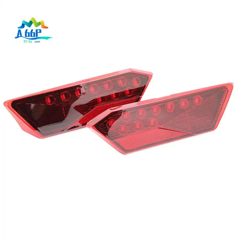 

A66P-1 Pair All Terrain Beach Buggy 12V LED Tail Light For Polaris RZR 900 1000 XP XP4 14-16 Brake Light