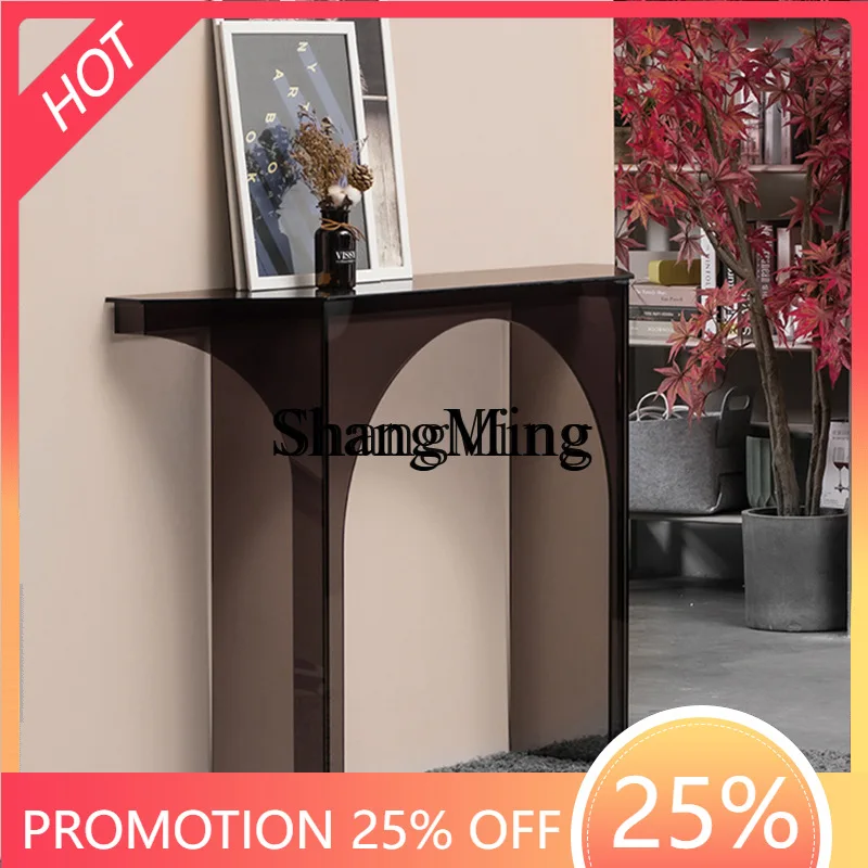 

FG entrance door porch table plan art minimalist long table small apartment