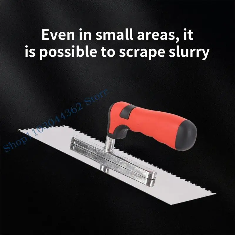 مجرفة التجصيص من الفولاذ المقاوم للصدأ، مسجات الحوائط الجافة للأسمنت، أداة تجصيص لتشطيب البناء #2