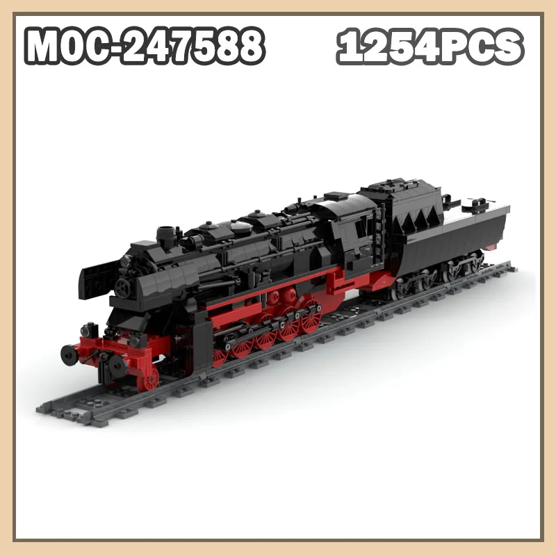 MOC-247588 Lokomotywa Kolejowa Klocki Konstrukcyjne Modele Zabawki Prezent Urodzinowy Dla Dorosłych Kreatywne Akcesoria do Budowy Lokomotyw 1254 Elementy