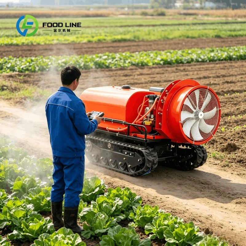 Adjustable Nozzle Crawler Agricultural Sprayer Remote Control High Pressure Bulk Order Discount strong air flow large tank