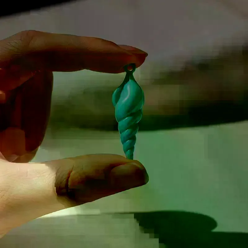 Blue Mermaid Conch Necklace Pendant for Cosplay Ocean Accessories Fantasy Jewelry Costume Party Women