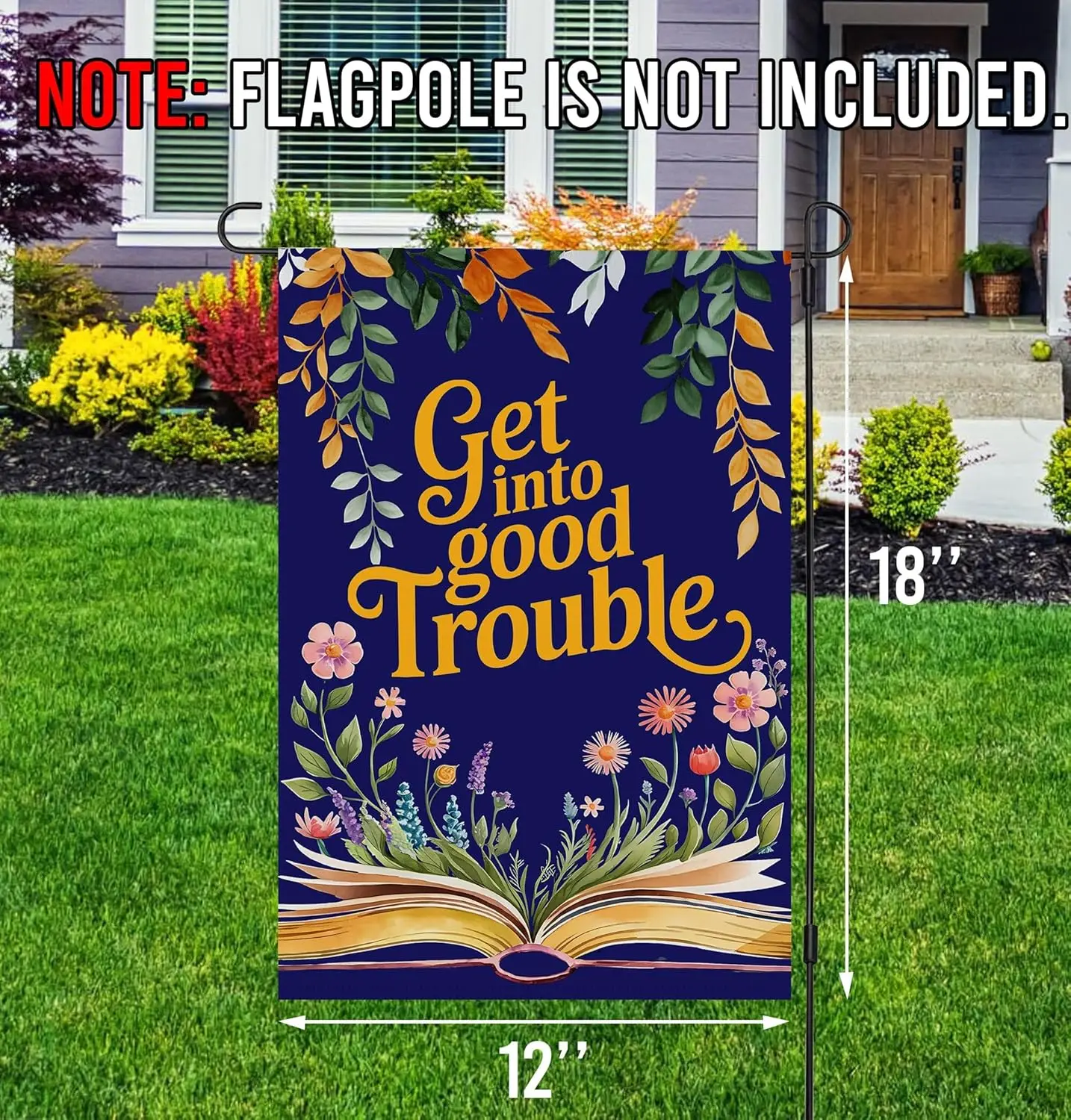 احصل على علم حديقة مشكلة جيدة - علامة مضادة للماجا - علامة Filibuster - مضادة للحصول على الحلقات - الأمان الاجتماعي - حفظ علم الديمقراطية لدينا LLE #3