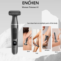ENCHEN Hair Trimmers Professional Foil Shaver Rechargeable Body Trimmers Cordless Shavers Portable Shaving Machine for Women A1