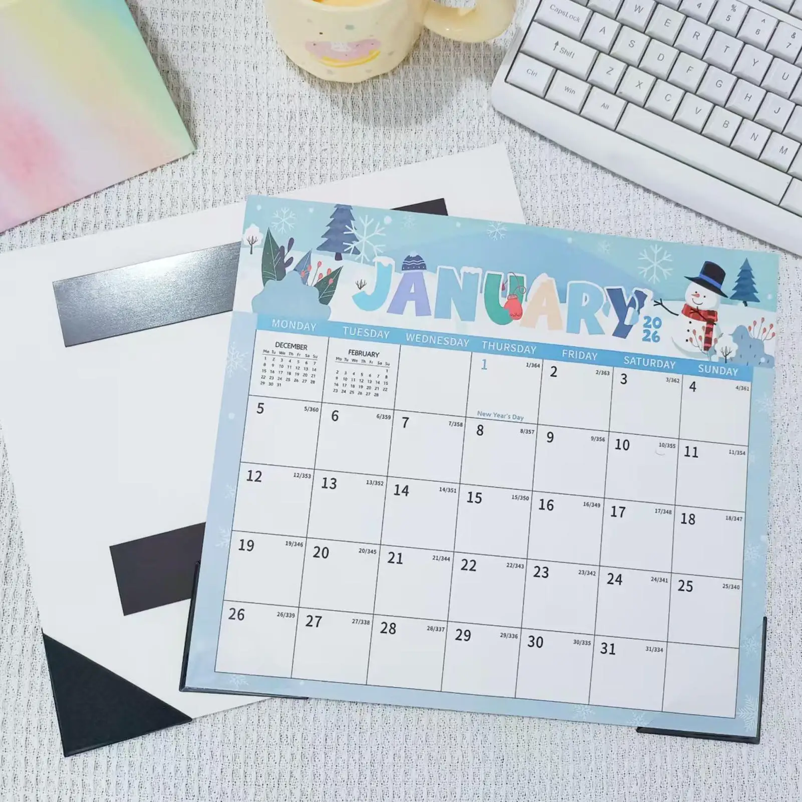 2026-2027 Magnetic Fridge Calendar 18-month Wall Calendar January 2026 - June 2027 Monthly Fridge Magnet Calendar For Office - Image 3