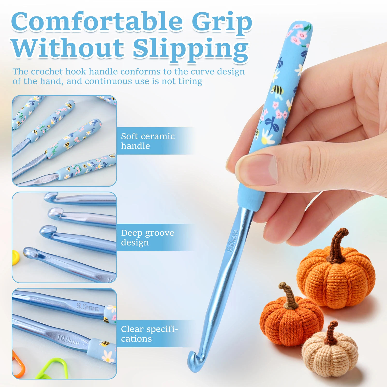 Colorful Crochet Hooks Set Erg - огляд і ціна Crochet Hook Set