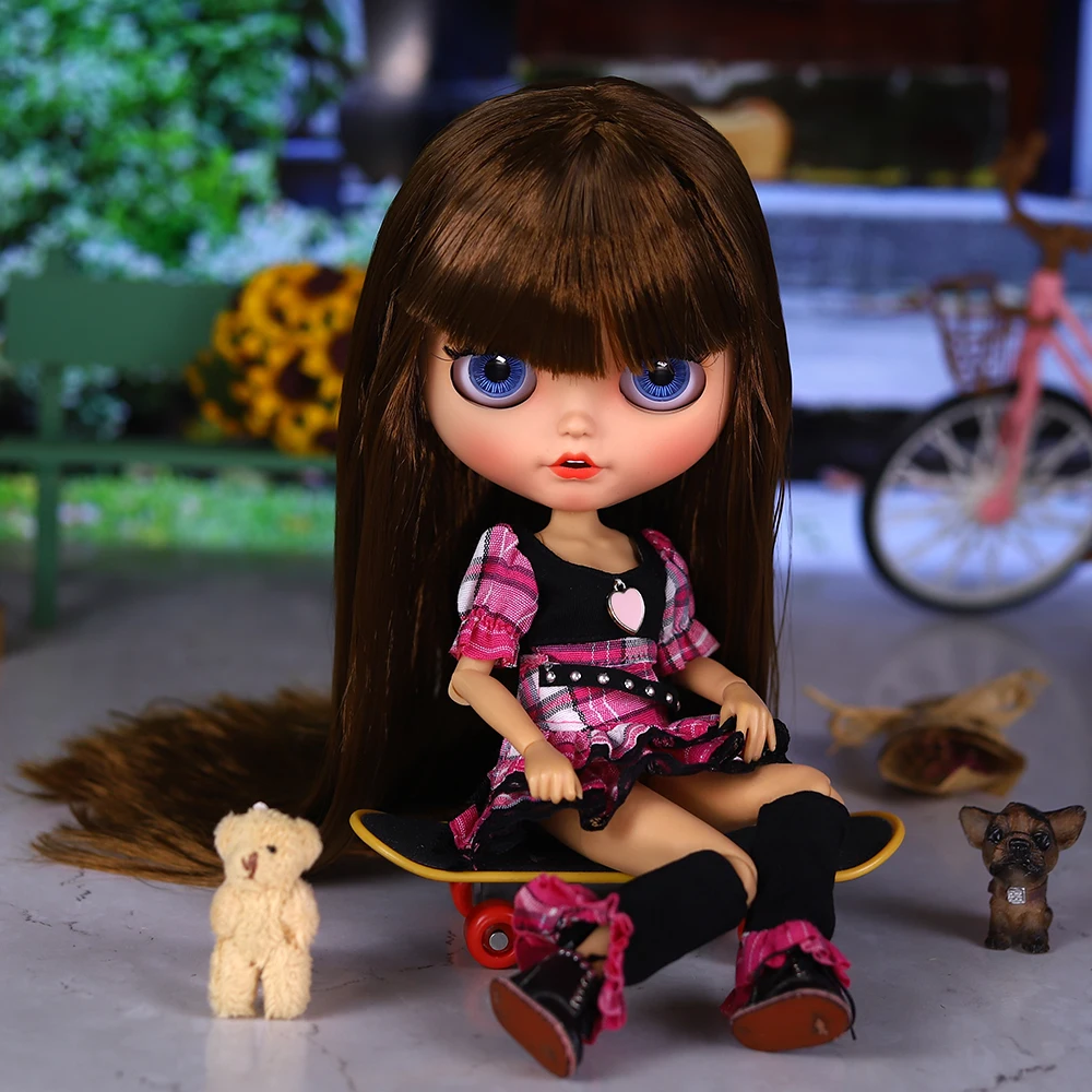 

Кукла ICY DBS Blyth 1/6 BJD30см с коричневыми волосами, с открытыми концами волос, пожалуйста, обратитесь к выбору вариантов кукол, подходящих для подарка.
