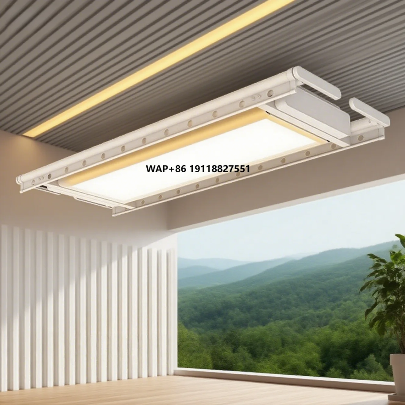 

Electric Intelligent Clothes RackVoice Control Remote Control Clothes Rack Balcony Automatic Lifting Clothes Dryer