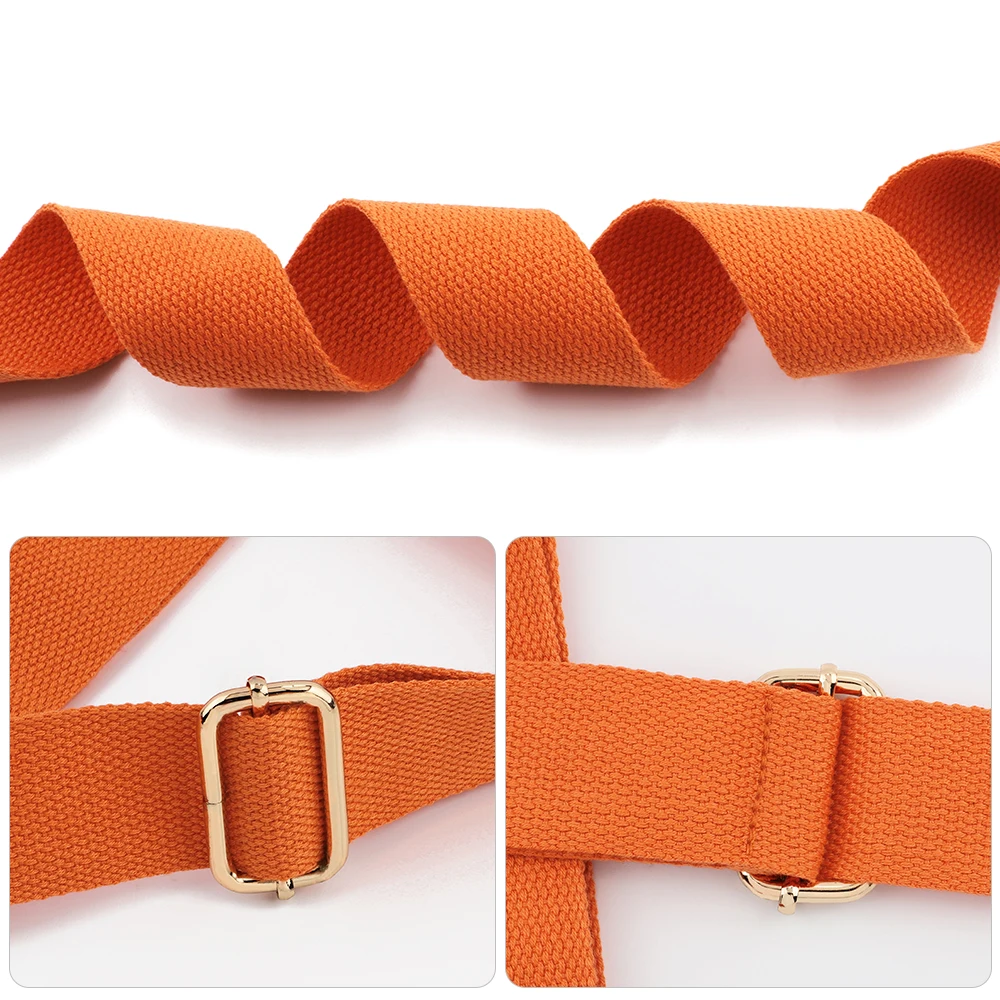 3.8cm Wide Shoulder Purse Strap Replacement Adjustable Belt Canvas Bag Crossbody Handbag Messenger Gold Hardware for Women