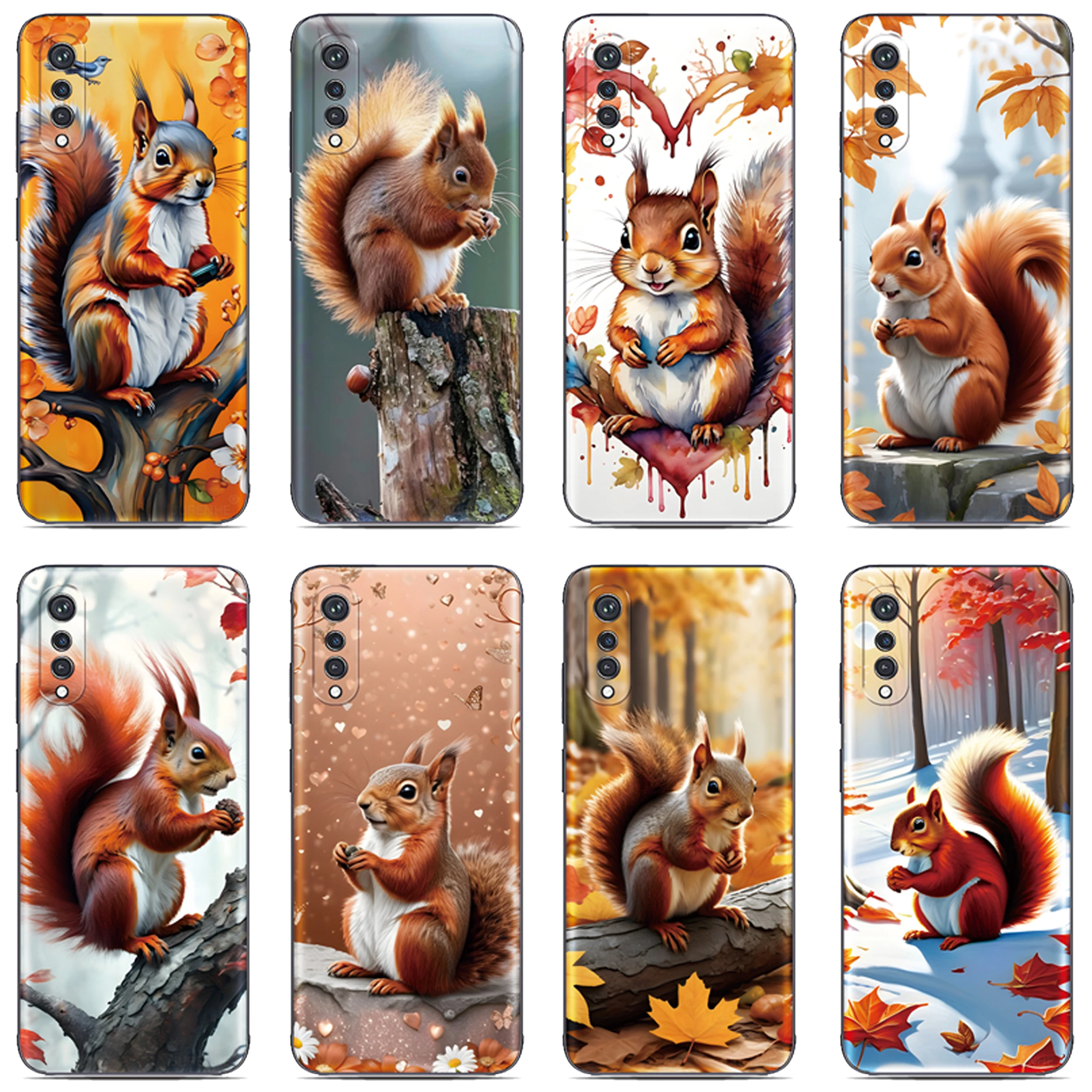 السنجاب مضحك قضية الهاتف آيفون 17 16 15 12 11 برو ماكس الهواء 16e X XS XR 7 زائد SE SE2 2020 SE3 2022 آي بود تاتش 7 6 5 غطاء #1