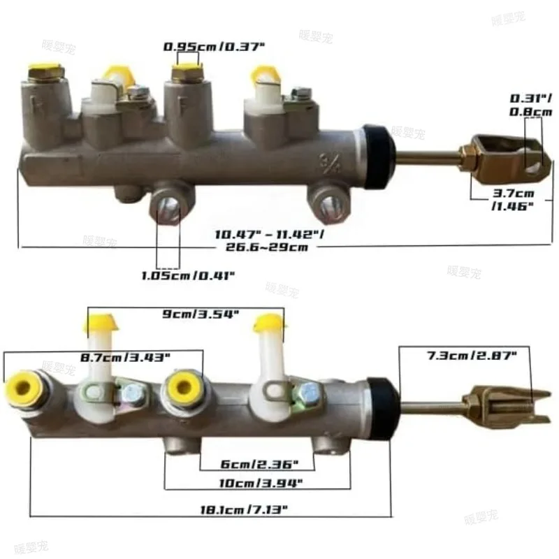 lvtongマーシェル電動ゴルフカート用電動観光車パトロールブレーキマスターシリンダー、耐久性と高品質。