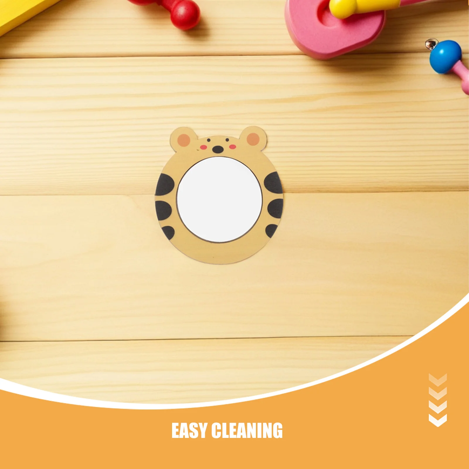 2 قطعة حمام خشبي مرآة الطفل للمهارات المعرفية التفاعلية طفل المياه اللعب التعلم سبب تأثير النمر تصميم حوض استحمام للأطفال #6