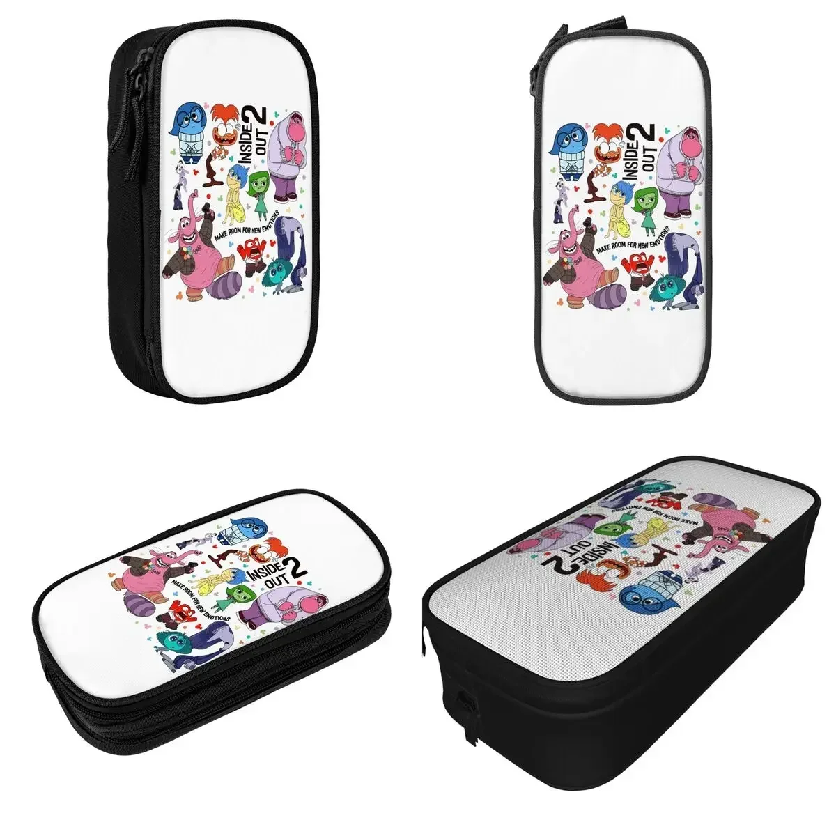 

Anime Inside Out 2 Movie 2024 Pencil Case Double Layer Large Capacity Kids School Supplies Pencil Case Stationery Birthday Gift