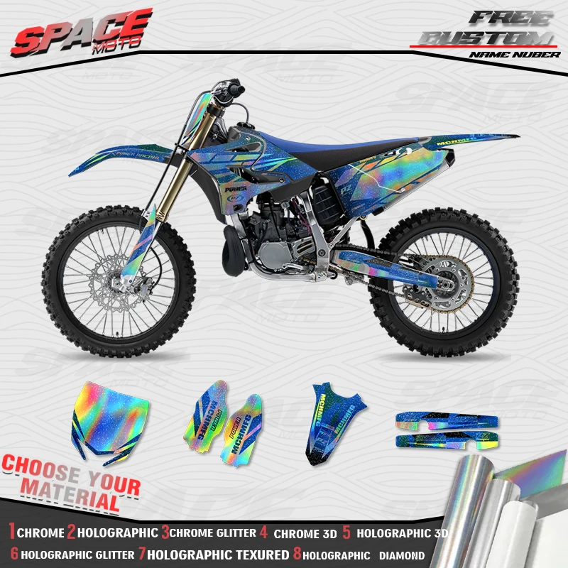SPACE MOTO For YAMAHA 15-21 YZ125-250 16-21YZ250X Custom Motorcycle Graphics Background Decals Stickers