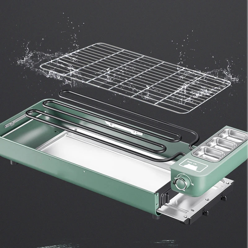 เตาอบไฟฟ้าในครัวเรือน Self-Service เตาอบบาร์บีคิวบาร์บีคิวแกะ Kebabs เกาหลีขนาดเล็ก Multi- Function ในร่มขนาดใหญ่