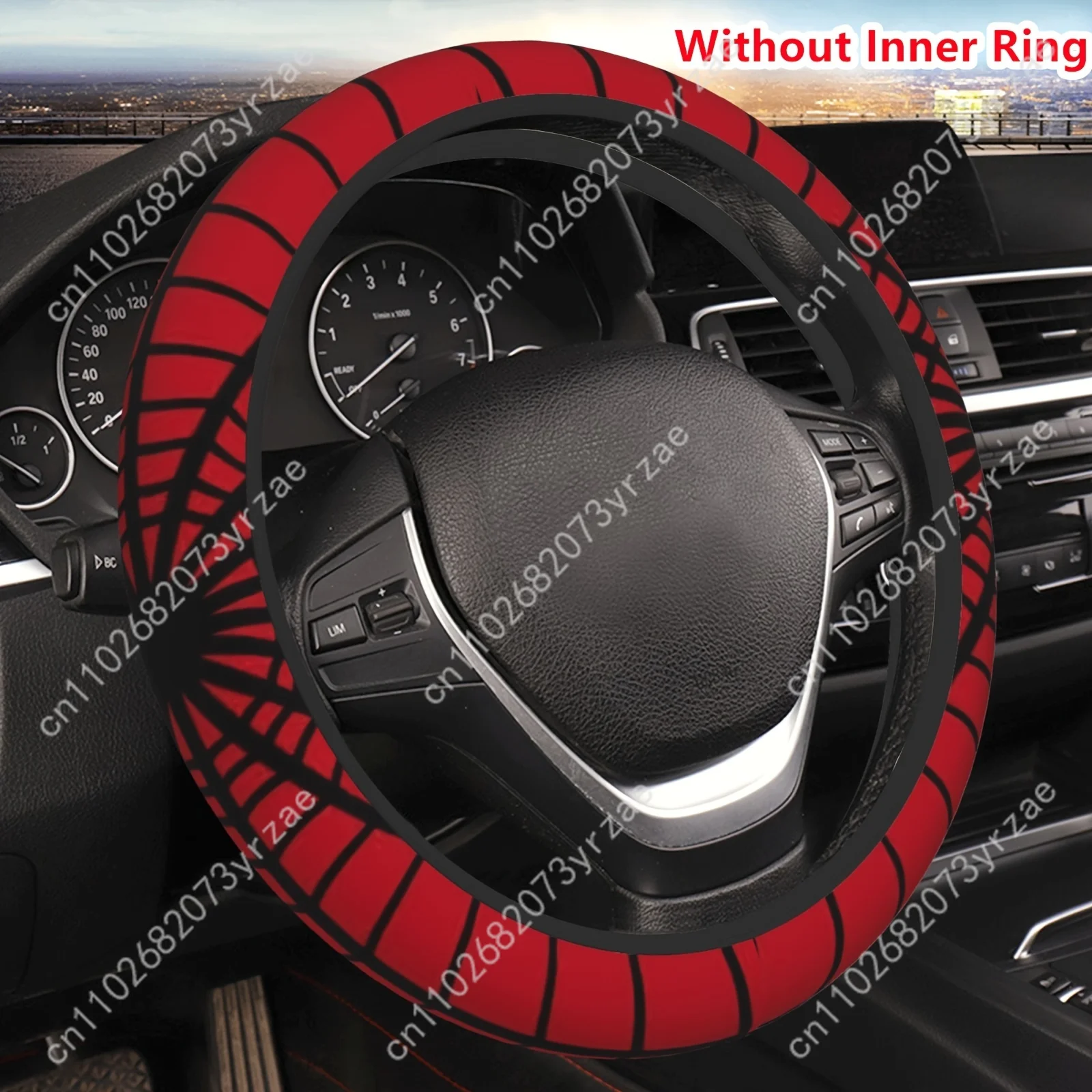 

Red Spider Car Steering Wheels Cover Universal Type Environmental Friendly Comfortablenon-slip Breathable Steering Wheel Wrap