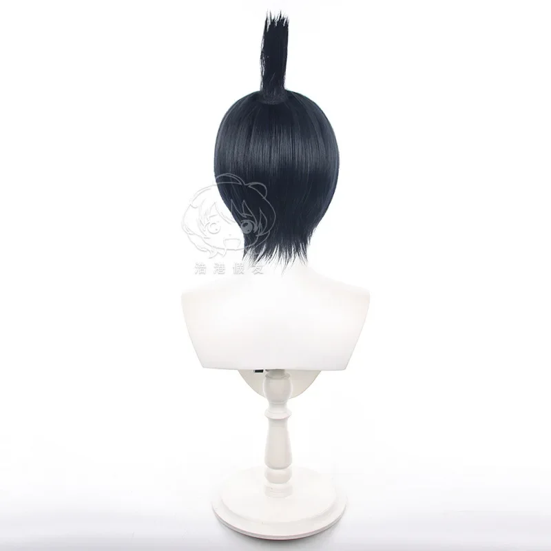 Peruka Cosplay Hayakawa Aki Chainsaw Man Czarna Krótka Unisex Japońska Figurka Anime Peruka Rekwizyt Kostiumowy na Scenę Akcesoria