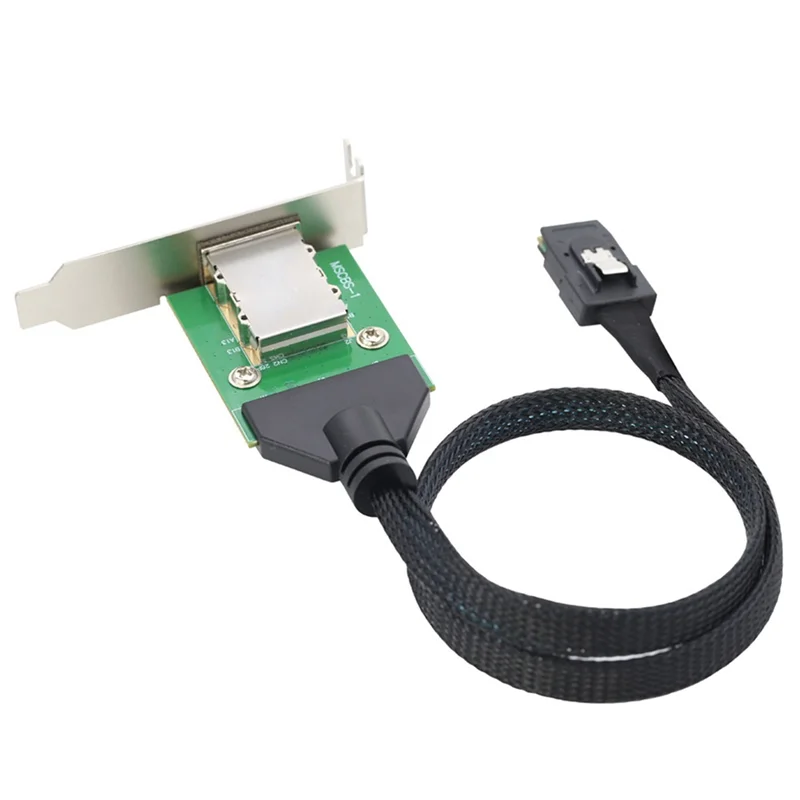 مضيف داخلي عالي الدقة Mini SAS إلى SAS HD SFF-8088 أنثى مع دعامة منخفضة تتصل بكابل محول القرص الصلب