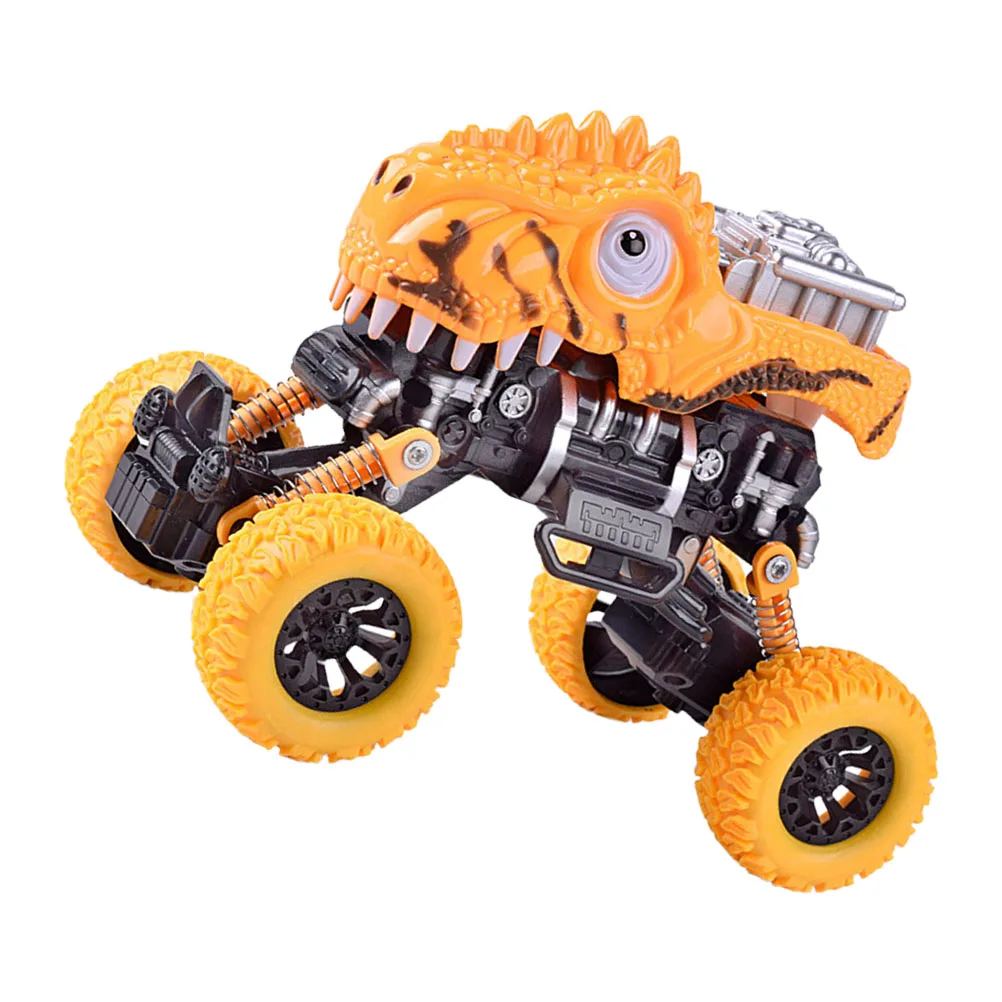 

Dinosaur Back Car Vehicles Kids Pull-Back Trucks Large Wheels Friction Powered Dinosaur Vehicle Educational Play