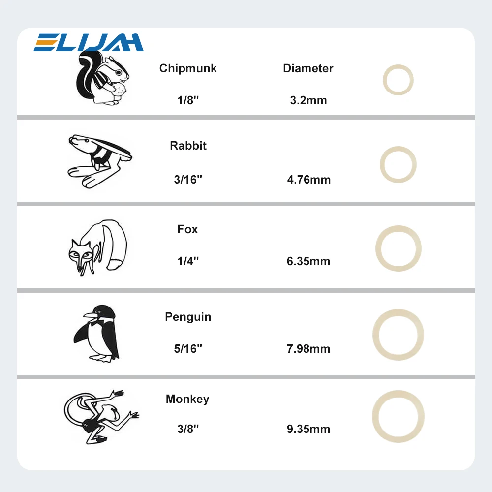 ELIJAH CYZ115 5000pcs/Box O-ring/inter Oral Elastics Dental Orthodontic Zoo Pack Elastics Rubber Bands Latex Ligatures Ties